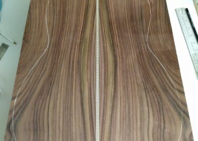 Back after joining with center zipper strip