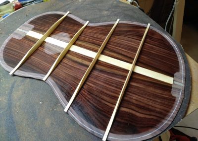 Back bracing complete and back sealed