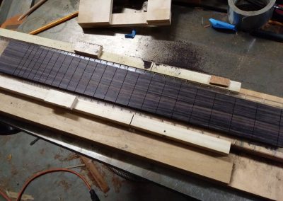 Fretboard slotting complete