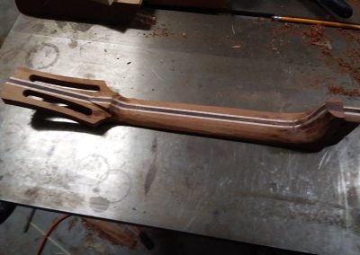 Neck Shaping in progress 1