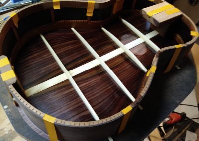 Rim radiused, noched, sealed and prepared for back