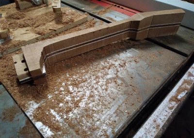 Rough-cut neck block