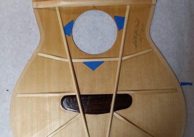 Soundboard voicing complete and sealed