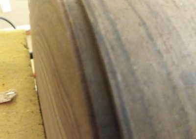 Binding and purfling channels being prepared