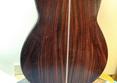 Body sealed prior to doing purfling and binding