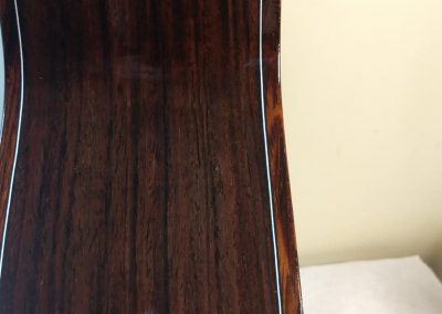 Guitar body prior to sanding before the next topcoat (1)