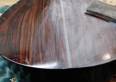 Back sanding in progress