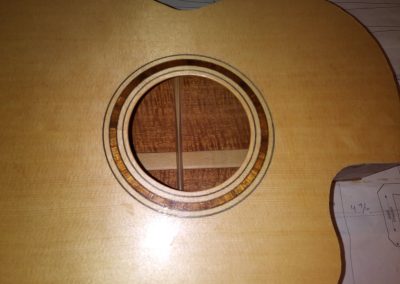 Rosette view with soundbox closed up