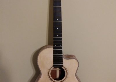 Sneak preview front - while neck is being finalize and body prepared to finish