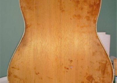 Back view with binding before sanding