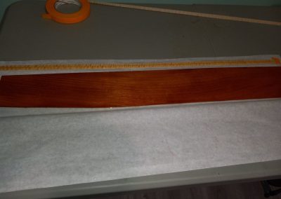 Hond. Mahogany sides and curly Maple prepared for bending
