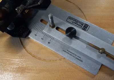 LG-2 Channel being routed for inlaying Rosette