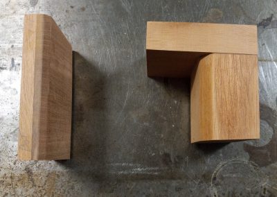 Neck and Tail blocks ready for joining sides