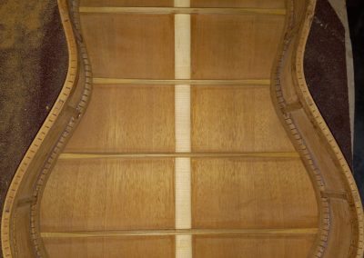 The back has been fitted to the back rim in prep for gluing