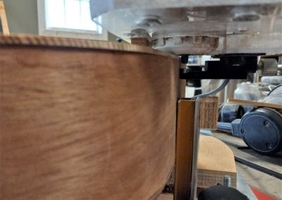 Trimming top and back flush